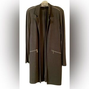 Tart Collections Black Ollie Long Sleeve Open Duster